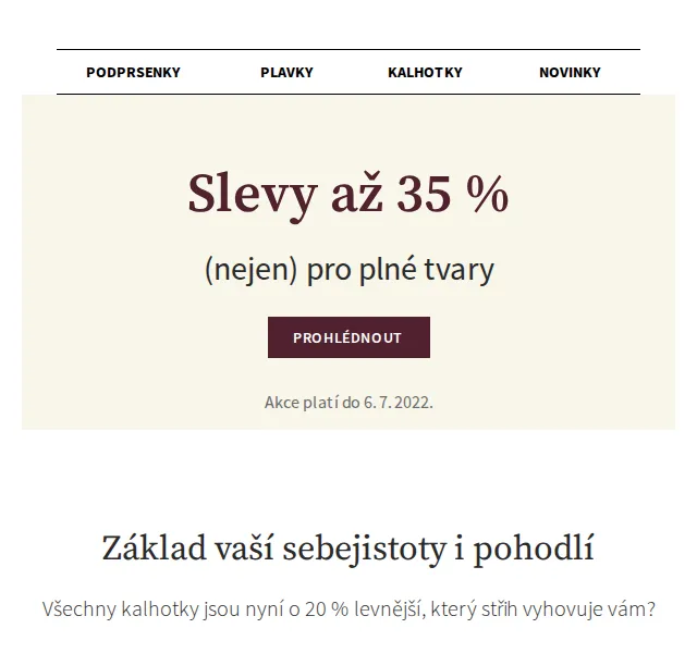 Astratex.cz: Prádlo pro plné tvary až −35 % – červen 2026 | Nuslet.cz