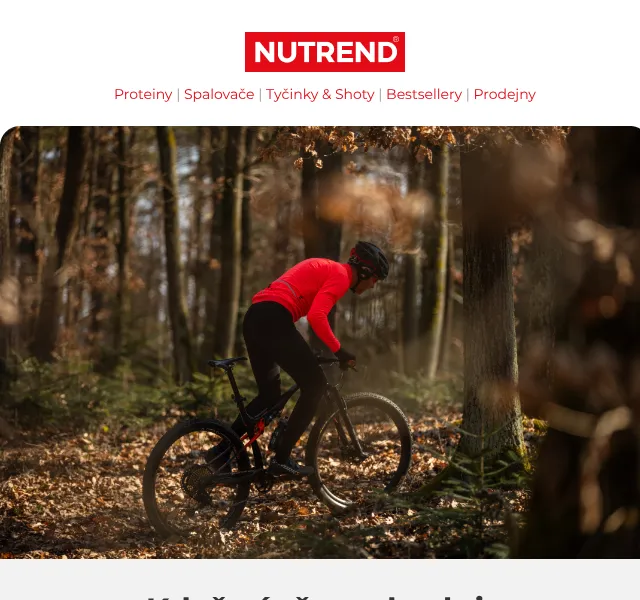 Nutrend: Balíčky sportovní výživy se slevou 15 % – září 2026