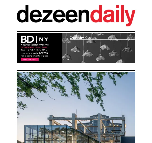 Dezeen Daily: Architektura a design – červen 2026 | Nuslet.cz