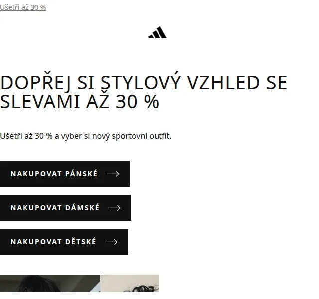 Adidas: Stylový vzhled se slevou až 30 % – červen 2026 | Nuslet.cz