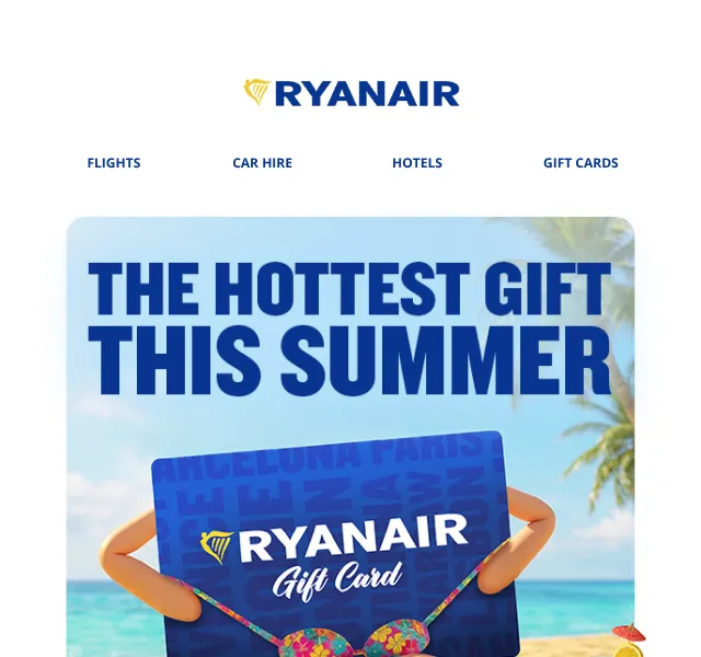 Ryanair: Dárkové karty od 25 € – červen 2026 | Nuslet.cz