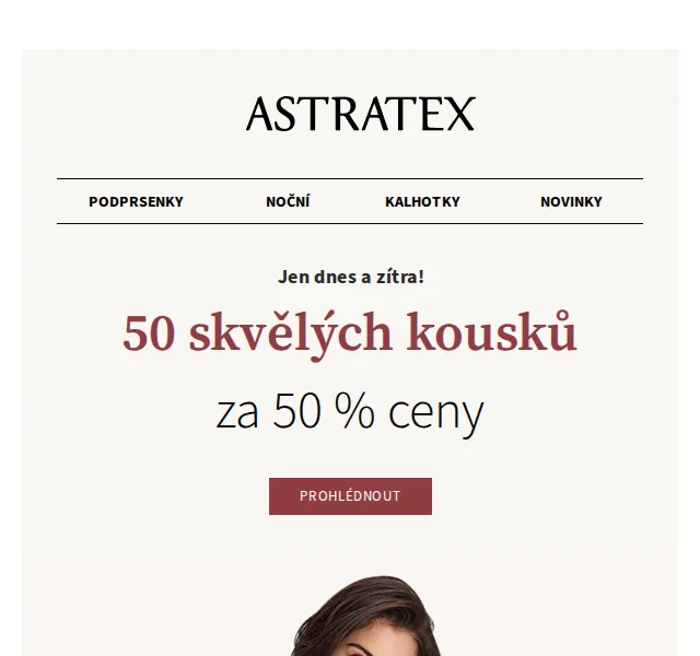 Astratex.cz: 50% sleva na 50 kousků – červen 2026 | Nuslet.cz