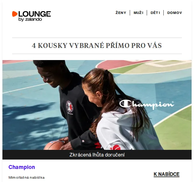 Lounge by Zalando: Champion, PULL&BEAR, Polaroid – sleva až 75% – červen 2026 | Nuslet.cz