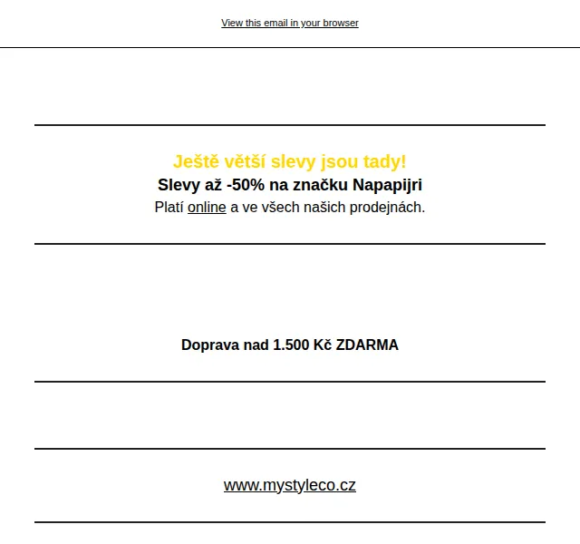 Mystyleco.cz: Napapijri slevy až -50 % – červen 2026 | Nuslet.cz