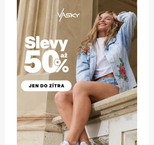 Vasky: Slevy až 50 % na boty – červen 2026 | Nuslet.cz