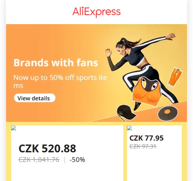 AliExpress: Značky s fanoušky – slevy až 50 % – červen 2026 | Nuslet.cz