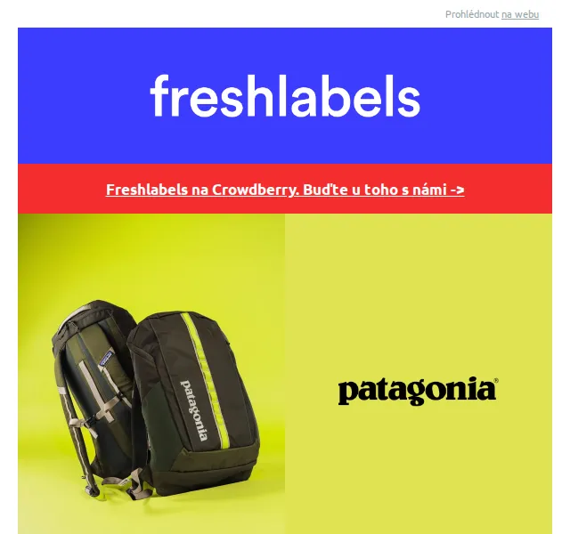 Freshlabels: batohy Patagonia a kabelky FREITAG – červen 2026 | Nuslet.cz