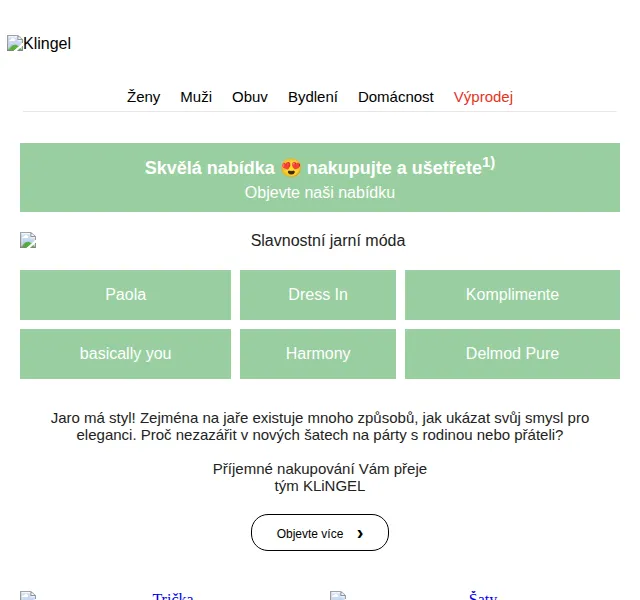 KLiNGEL: Jarní móda se zárukou komplimentů – červen 2026 | Nuslet.cz