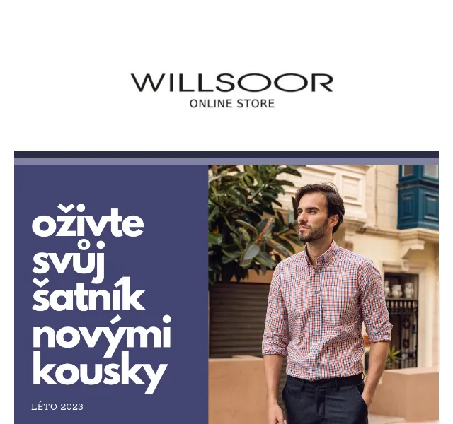 Košile Willsoor: Nové kolekce dámské a pánské módy – červen 2026 | Nuslet.cz