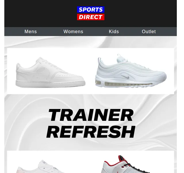 Sportsdirect.com: Bílé tenisky Nike, adidas a Jordan od 19 £ – červen 2026 | Nuslet.cz