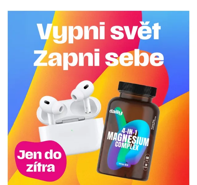 Pilulka.cz: Apple AirPods s voucherem 500 Kč na doplňky stravy – červen 2026 | Nuslet.cz