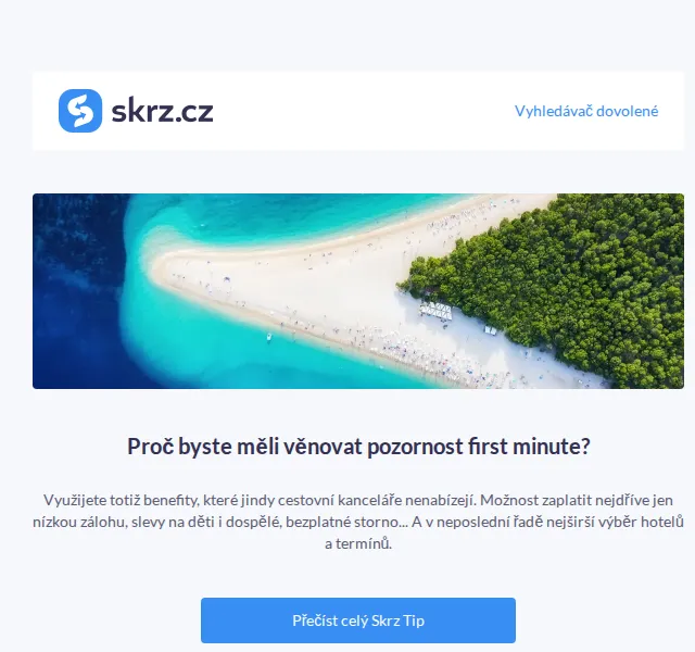 Skrz: First minute dovolená u moře – červen 2026 | Nuslet.cz