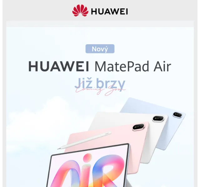 Huawei.cz: Nový MatePad Air tablet – srpen 2026 | Nuslet.cz