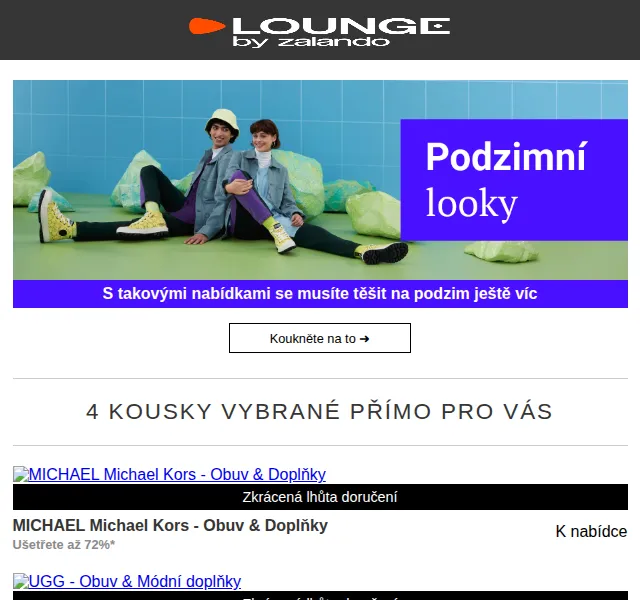 Lounge by Zalando: Michael Kors, UGG slevy až 80 % – červen 2026 | Nuslet.cz