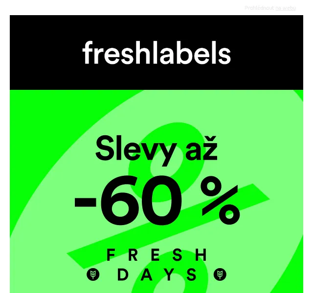 Freshlabels: Fresh Days se slevami až 60 % – červen 2026 | Nuslet.cz