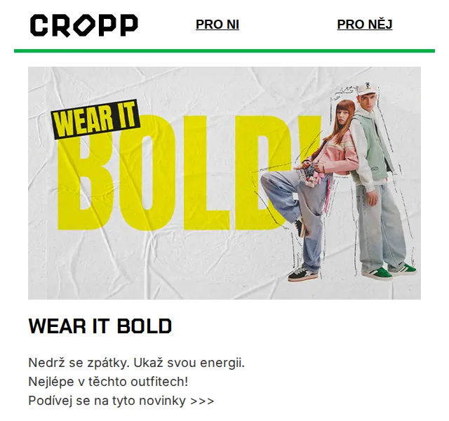 Cropp: Outfity Wear It Bold – červen 2026 | Nuslet.cz