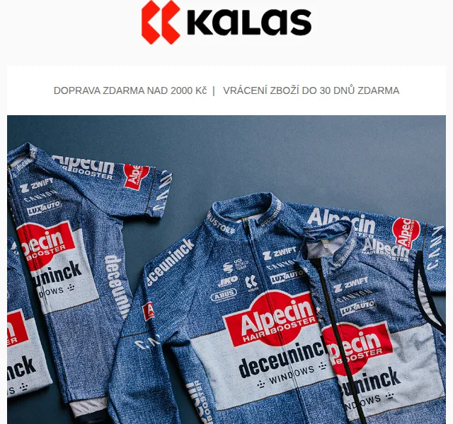 KALAS Sportswear: Nová kolekce Alpecin-Deceuninck – červen 2026 | Nuslet.cz