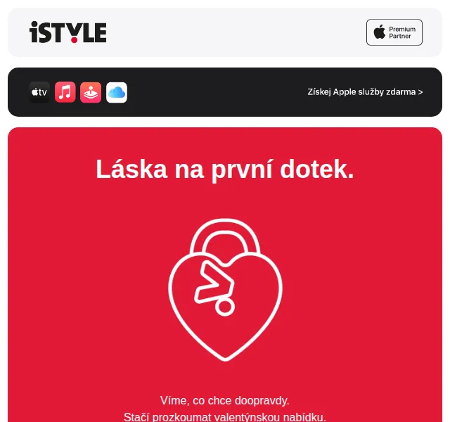 iSTYLE: Valentýnské dárky Apple – červen 2026 | Nuslet.cz