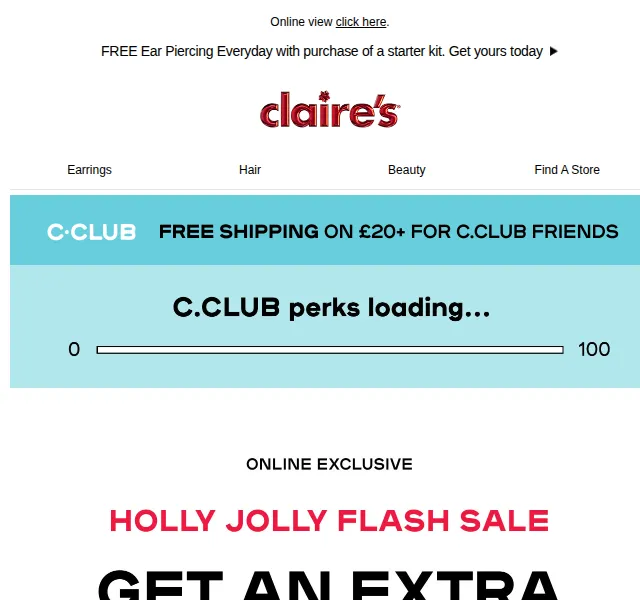 Claire's: Extra sleva 15 % + 50 % na vše – červen 2026 | Nuslet.cz