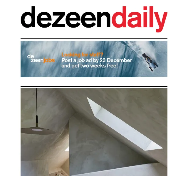 Dezeen Daily: Novinky z architektury a designu – červen 2026 | Nuslet.cz