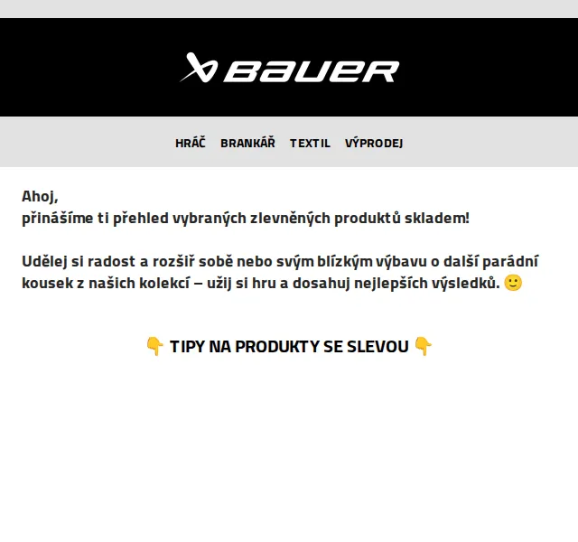 Bauer Hockey Česko: zlevněné produkty skladem až 75 % – červen 2026 | Nuslet.cz