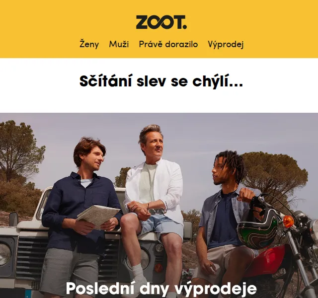 ZOOT: Výprodej až −80 % a extra +33 % sleva – červenec 2026 | Nuslet.cz