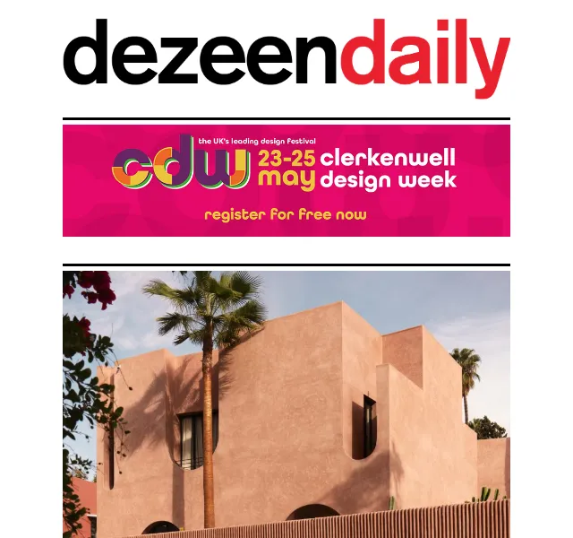 Dezeen Daily: Novinky z designu a architektury – červen 2026 | Nuslet.cz