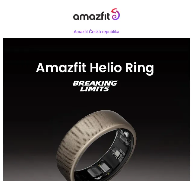 Amazfit.cz: Chytrý prsten Helio Ring – předobjednávka od 7 490 Kč – červen 2026 | Nuslet.cz