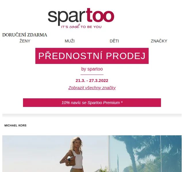 Spartoo: Až -50% na MICHAEL Michael Kors, Havaianas a Sols – červen 2026 | Nuslet.cz