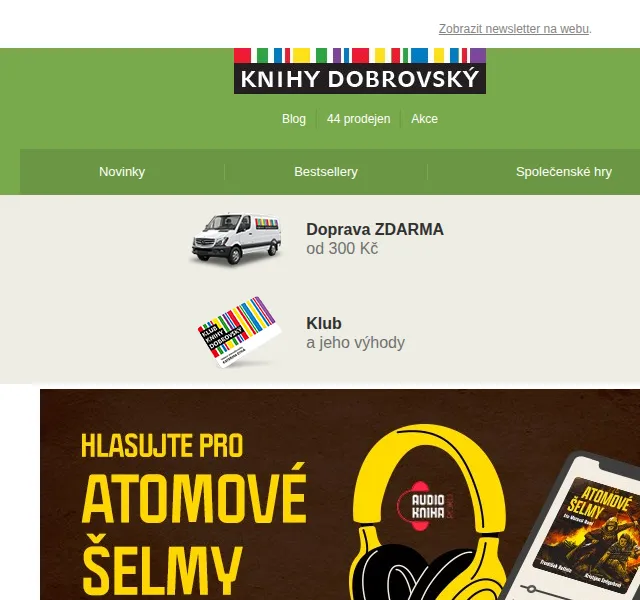KnihyDobrovsky.cz: Hlasujte v anketě Audiokniha roku – červenec 2026 | Nuslet.cz