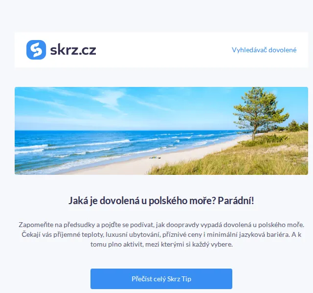 Vánoce na Skrz: Dovolená u polského Baltu – červen 2026 | Nuslet.cz