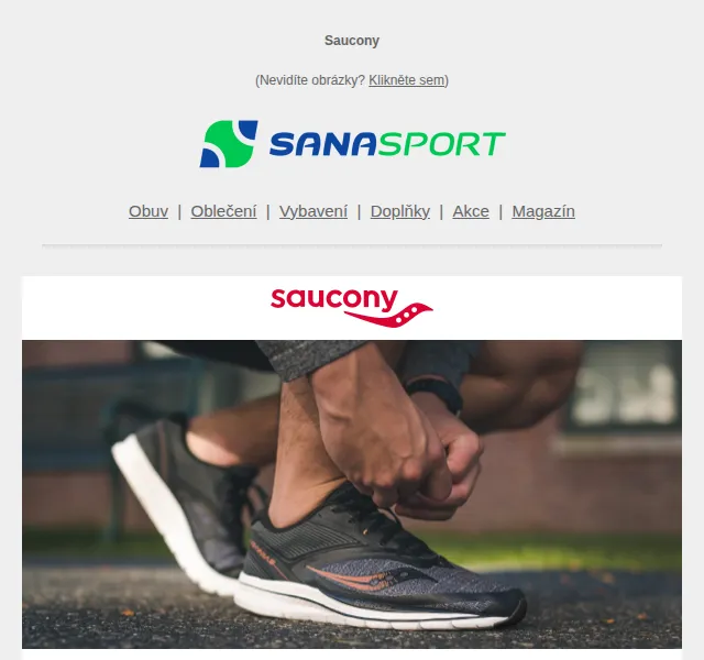 Sanasport: Saucony se slevou 20-60 % – červen 2026 | Nuslet.cz