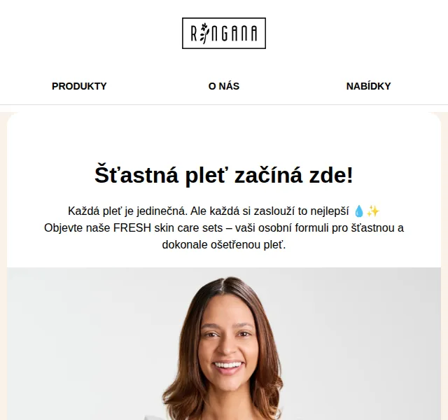 RINGANA: -10 % na FRESH skin care sety – červen 2026 | Nuslet.cz