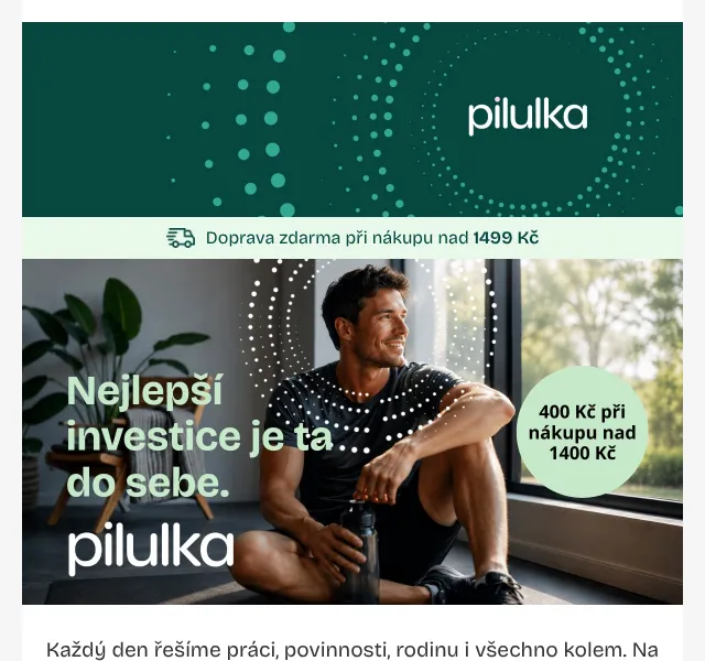 Pilulka.cz: Voucher 400 Kč na zdraví – květen 2026 | Nuslet.cz