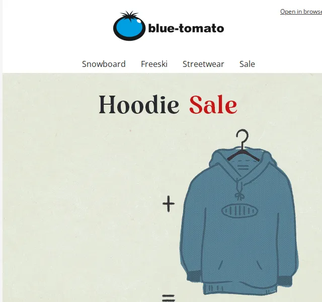 BLUE TOMATO: 2 mikiny za 70 € – červen 2026 | Nuslet.cz
