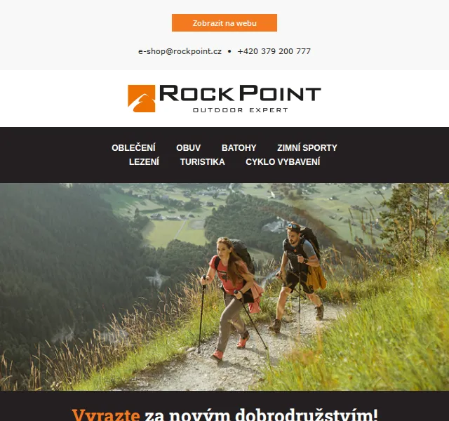 Rock Point: sleva na outdoorové oblečení Hannah, Salewa, Rafiki, Dynafit – červen 2026 | Nuslet.cz
