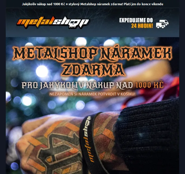 METALSHOP: Stylový náramek zdarma k nákupu nad 1000 Kč – červen 2026 | Nuslet.cz