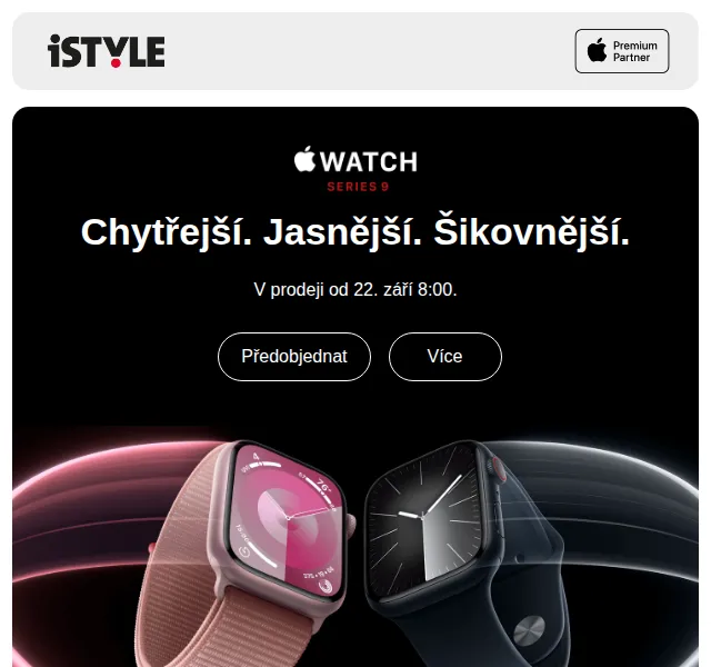 iSTYLE: Apple Watch Series 9 a Ultra 2 – červen 2026 | Nuslet.cz