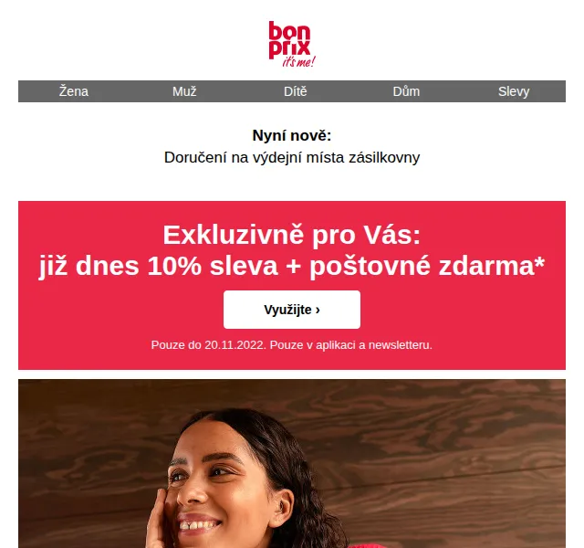 bonprix: 10% sleva a poštovné zdarma – červen 2026 | Nuslet.cz