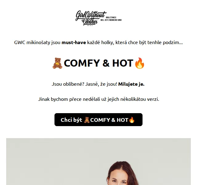 Girls Without Clothes: GWC mikinošaty Comfy & Hot – říjen 2024 | Nuslet.cz