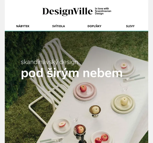 DesignVille: Designový nábytek a doplňky na terasu – duben 2026