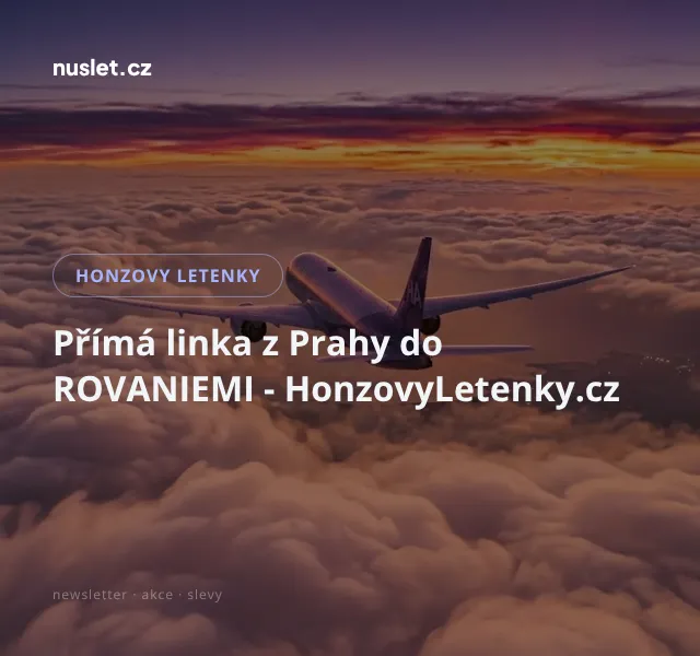 Honzovy letenky: Levná letenka Rovaaniemi – červenec 2026 | Nuslet