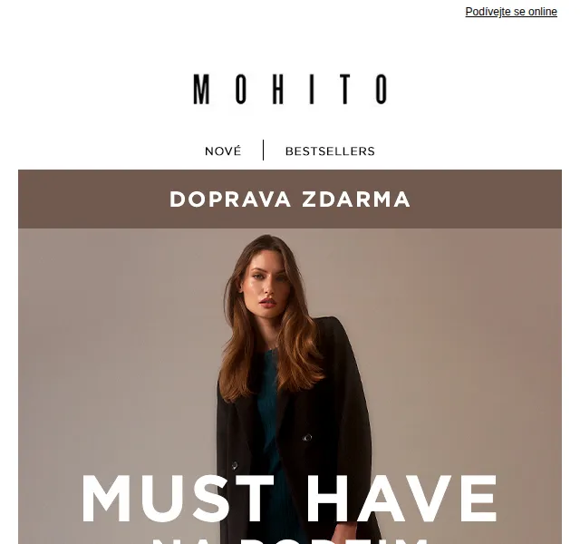 MOHITO: Doprava za 0 Kč v podzimní módě – červen 2026 | Nuslet.cz