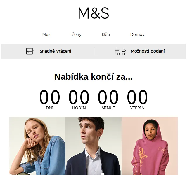 Marks and Spencer: 25% sleva na doplňky a 20% na oblečení – červen 2026 | Nuslet.cz