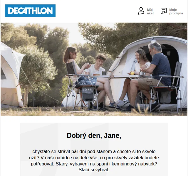 DECATHLON: Vybavení na kempování – červen 2026 | Nuslet.cz