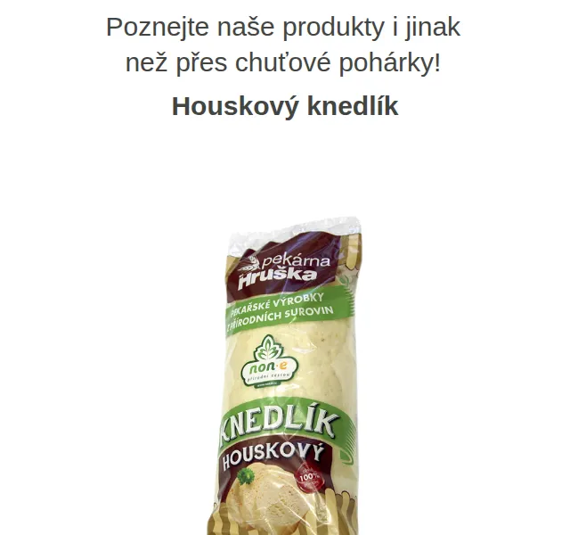 Váš HRUŠKA tým: Houskový knedlík – červen 2026 | Nuslet.cz