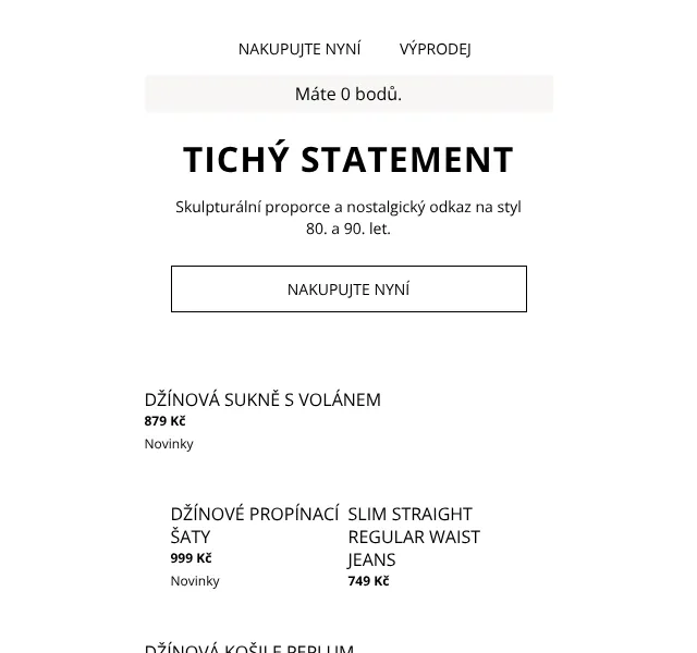 H&M Fashion: Džíny nostalgie 80.-90. let – srpen 2026