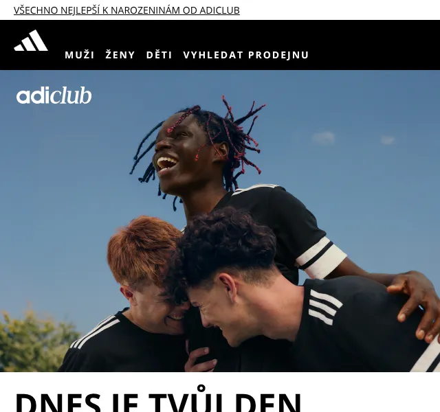 Adidas: 245 Kč sleva k narozeninám + kupón – srpen 2026