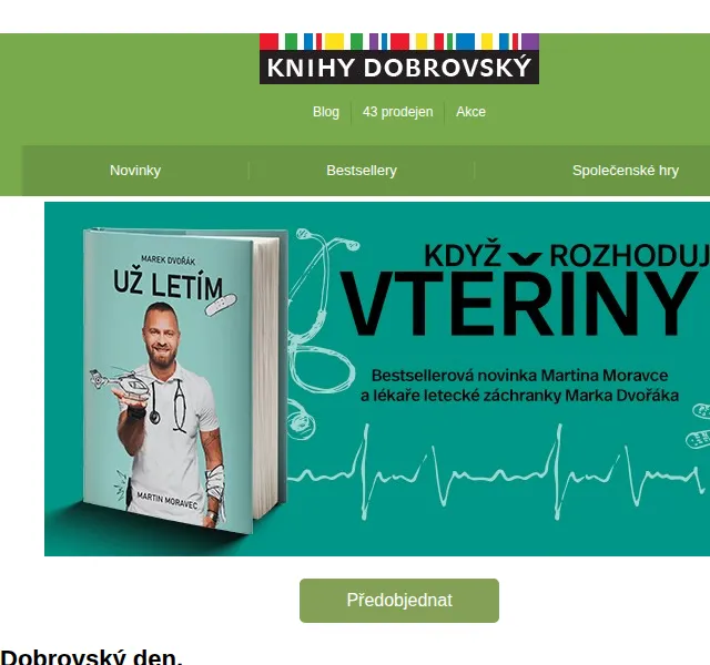 Knihy Dobrovsky: Novinky od autorů – květen 2026 | Nuslet.cz