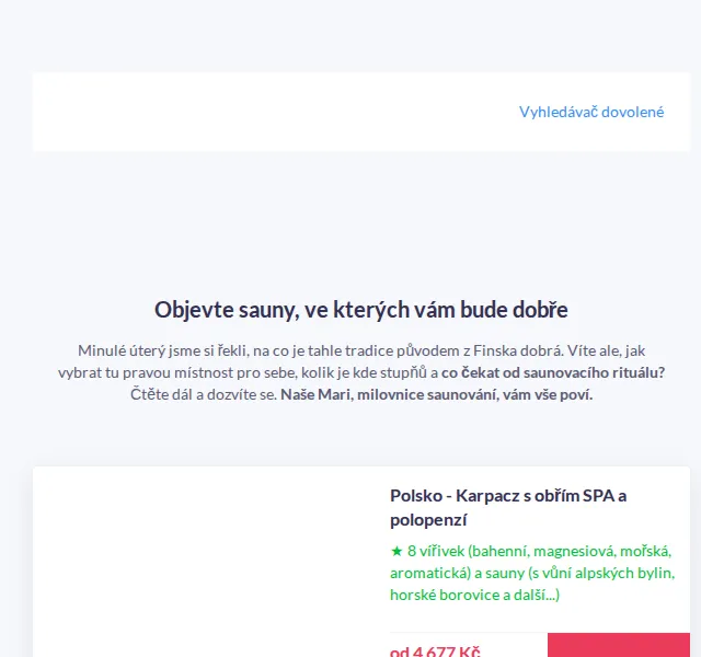 Vánoce na Skrz: Saunové pobyty se slevou – červenec 2026 | Nuslet.cz
